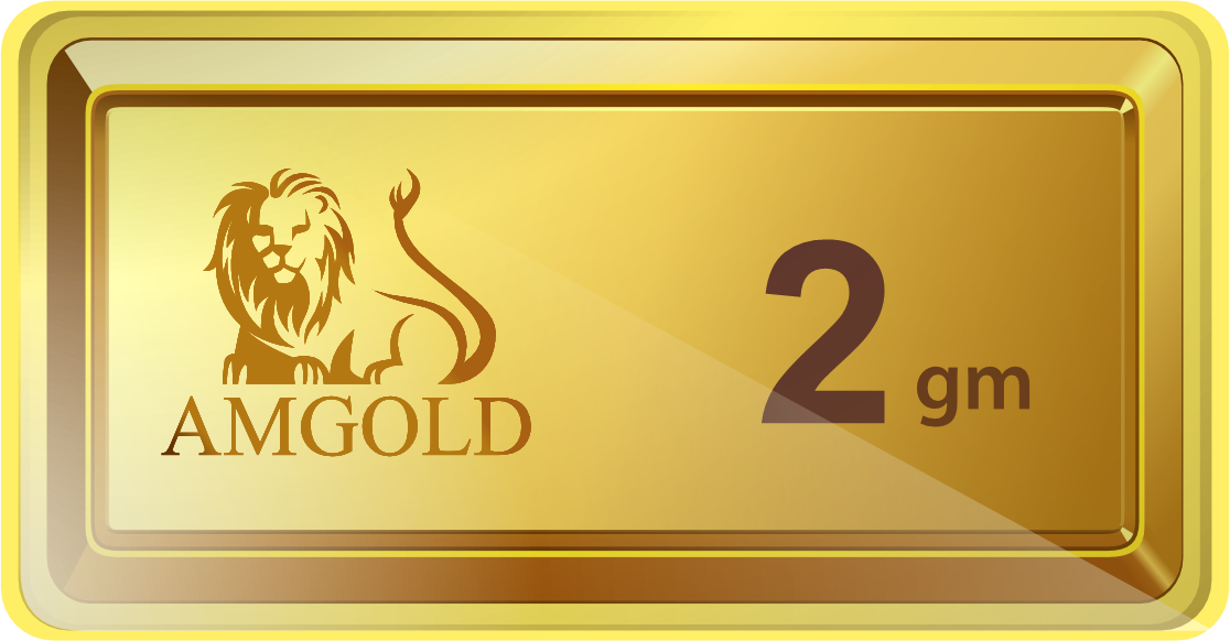 Amgold 2 Gm Gold Bar (999.9 Purity)