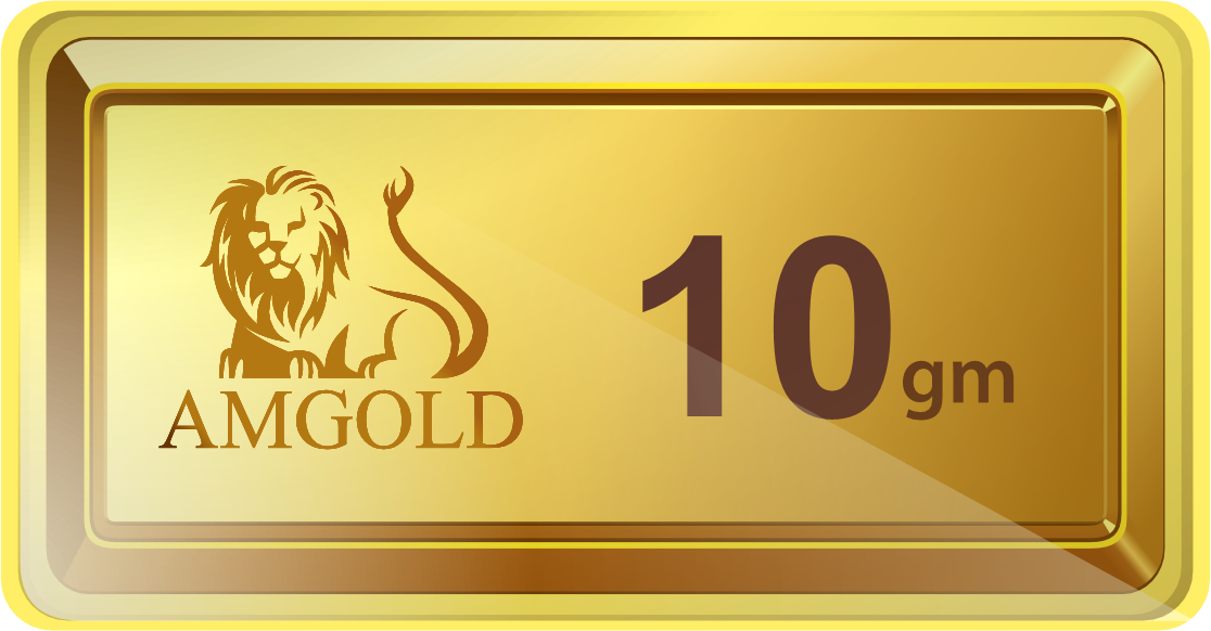 Amgold 10 Gm Gold Bar (999.9 Purity)
