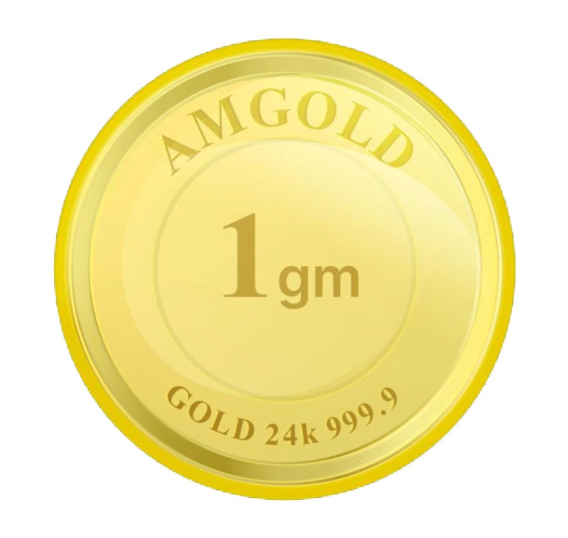 Amgold 1 Gm Gold coin (999.9 Purity)